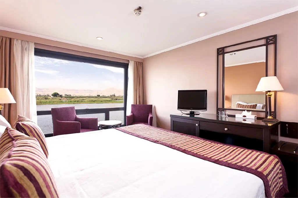 Cabin aboard the JAZ Crown Prince Nile Cruise Nile cruise